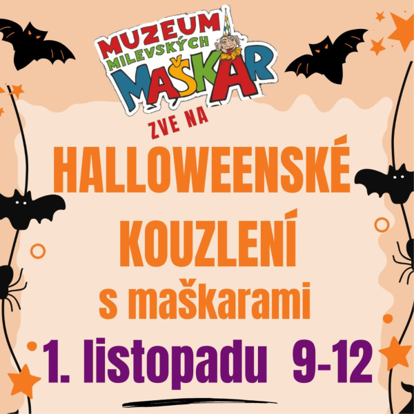 Halloweenské kouzlení s maškarami
